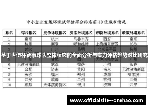 基于世俱杯赛事球队整体状态的全面分析与实力评估趋势对比研究